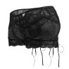 CandyMan Boxer Dentelle Hymen Noir